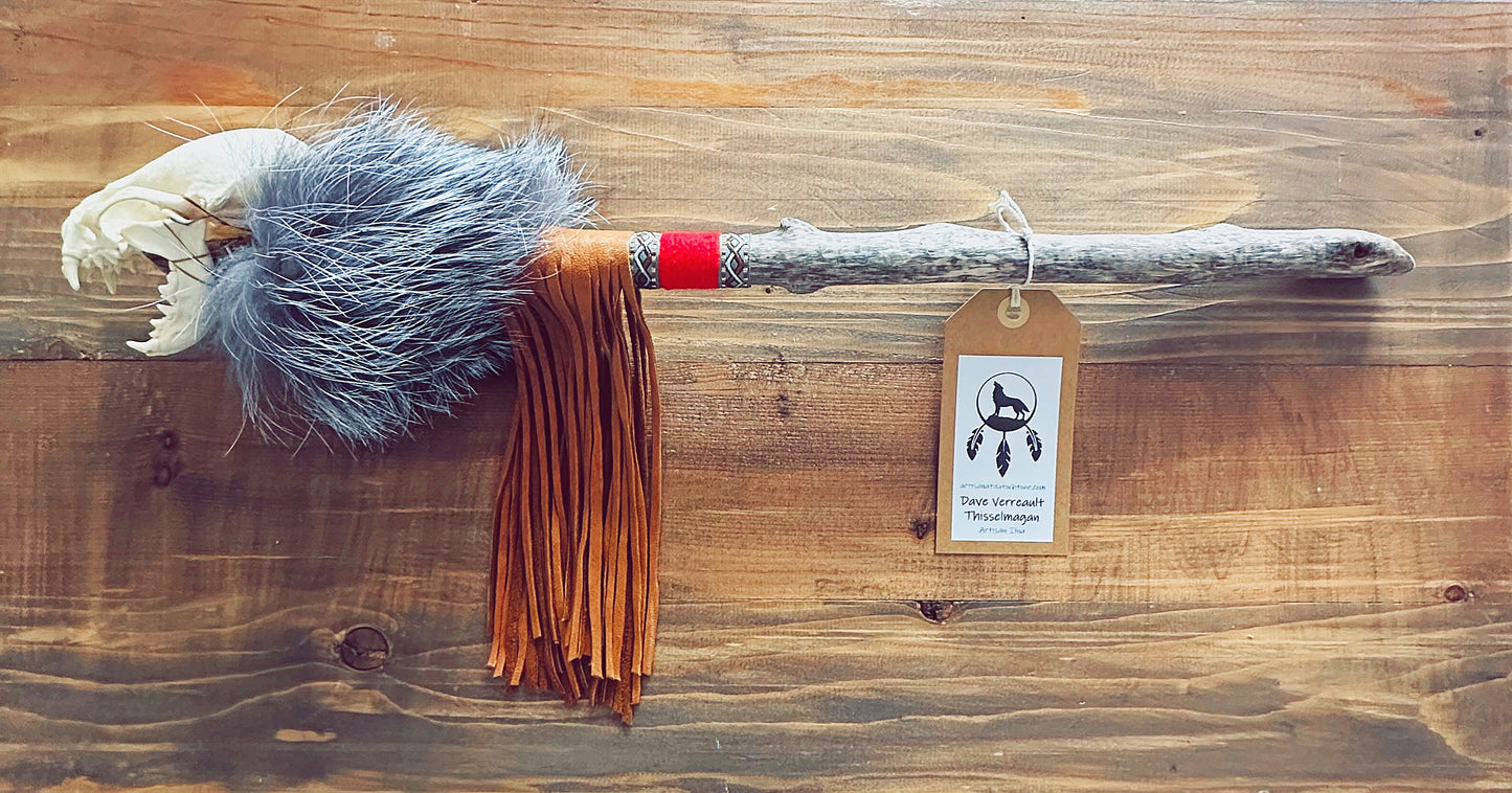 Bâton de parole décoratif – Le cri de la Loutre