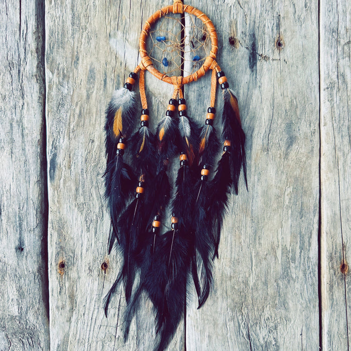 3-inch moose hide dreamcatcher positive energy