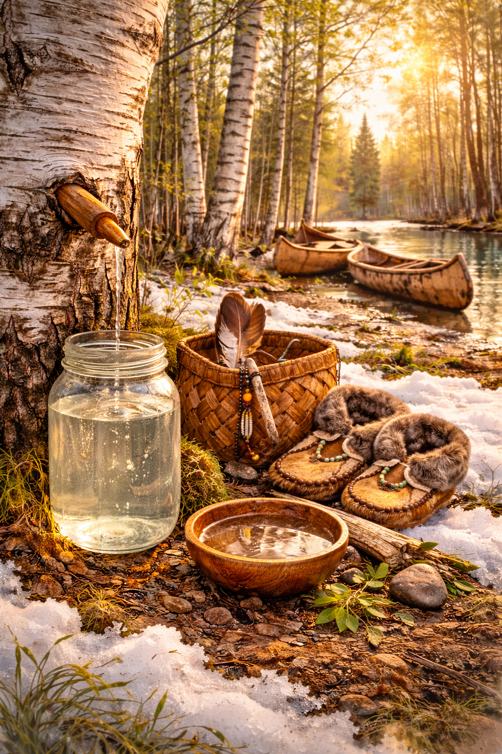 L’eau de bouleau dans les traditions autochtones : la boisson vivante du printemps