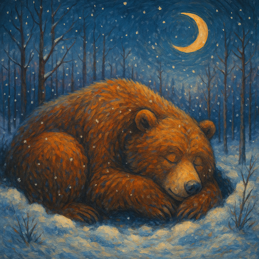 La légende de l’ours qui dort sous la neige