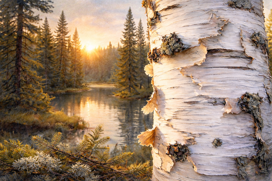 Écorce de bouleau blanc : la peau sacrée de la forêt boréale