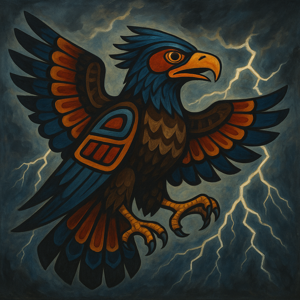 Le Thunderbird : légende autochtone de l’oiseau-tonnerre et forces du ciel