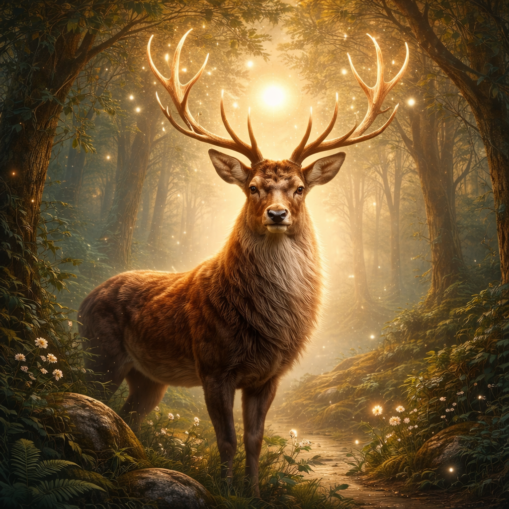 Animal totem cerf : marcher avec douceur, écouter le cœur et incarner la force tranquille