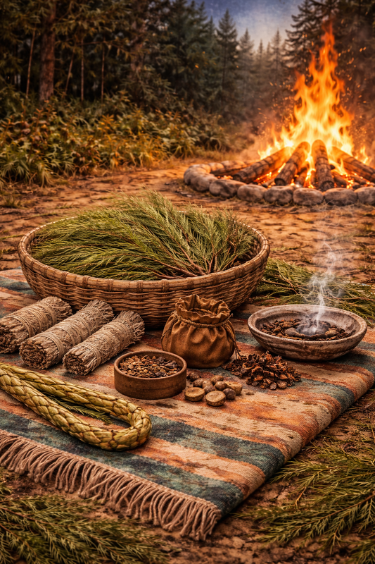 Plantes sacrées et feu sacré : signification et traditions autochtones