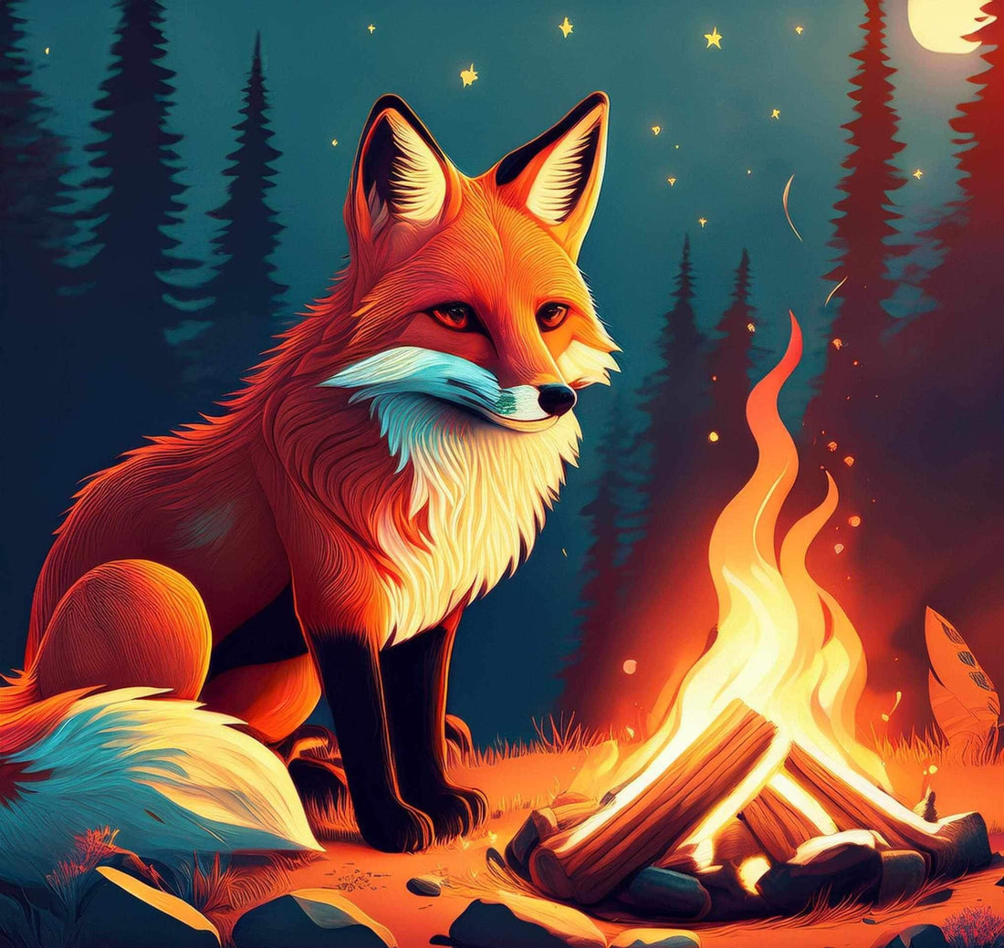 La-légende-du-renard-et-de-la-création-du-feu Artisanat Autochtone