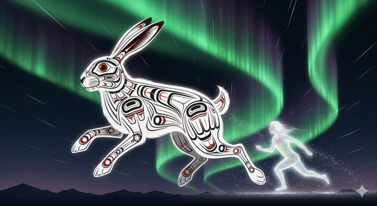 La légende du Lièvre Blanc Céleste et la Poursuite du Vent Froid