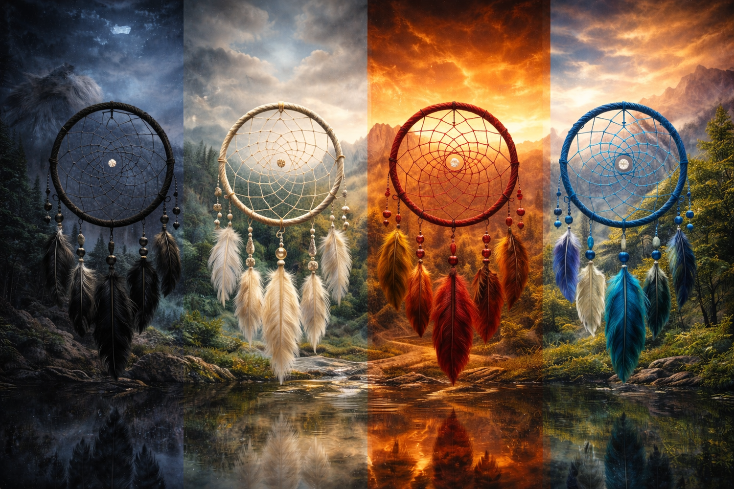 Dream catcher color meanings and symbolism