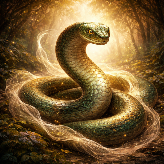 Énergie du serpent représentant sagesse corporelle cycles de vie éveil spirituel et pouvoir intérieur