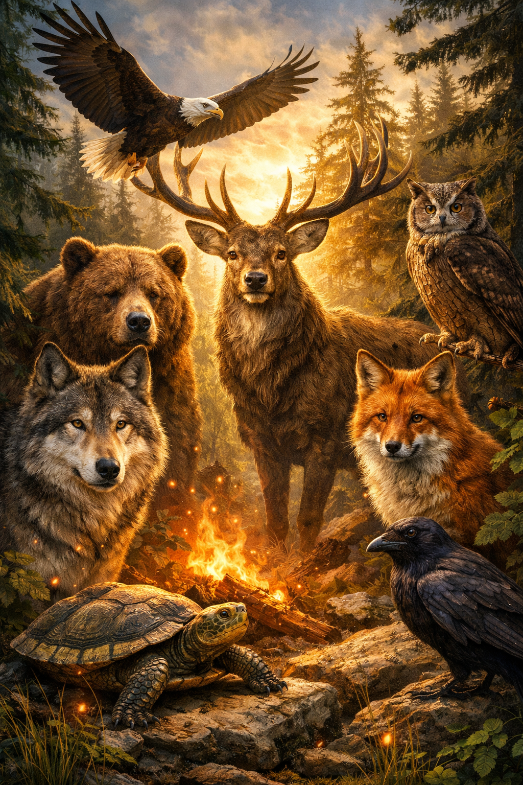 Les 50 animaux totems et leur signification dans les cultures autochtones