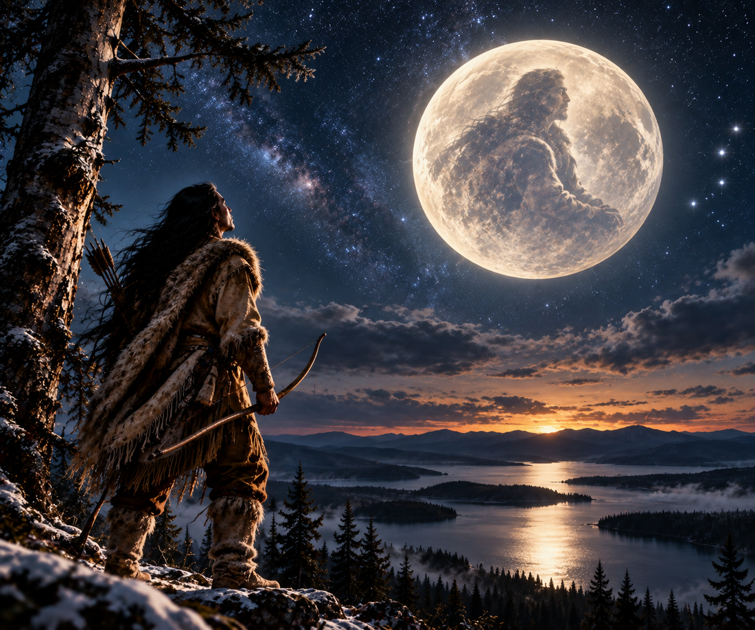 Tshakapesh et la lune - La légende innue de l’homme dans la lune