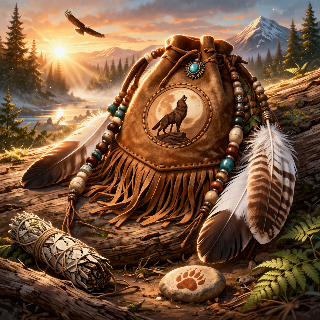 Sac de médecine et animal totem lien spirituel et protection intérieure