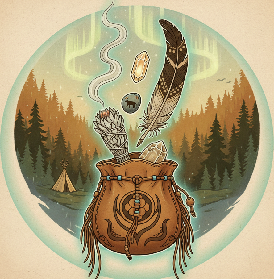 Le sac de médecine autochtone : Origines, usages et secrets de protection