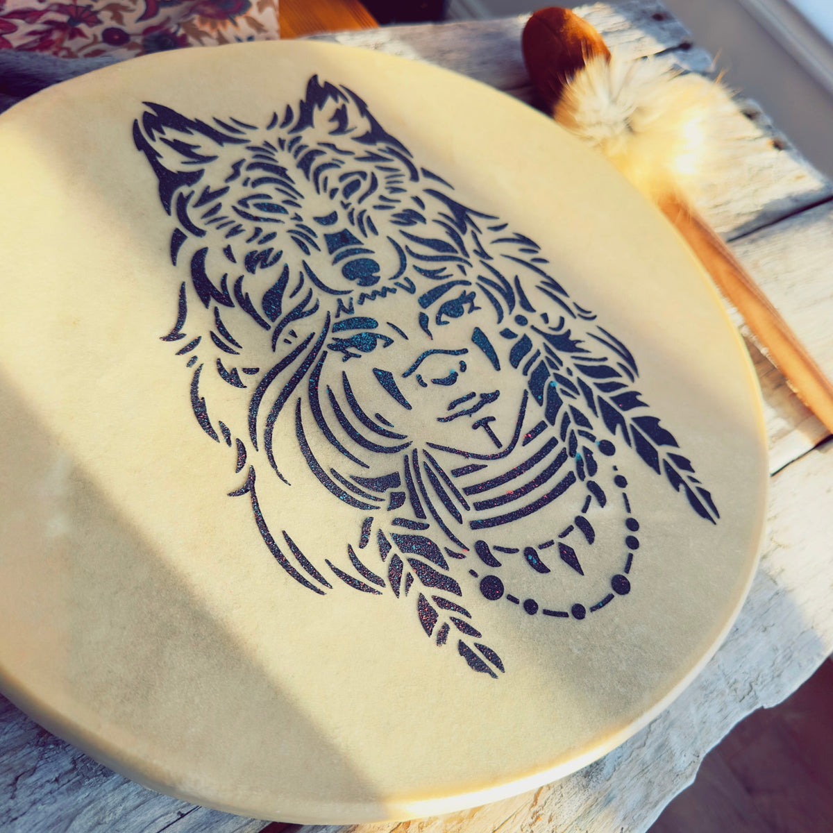 Indigenous Toques Authentic Indigenous Drums | Handmade in Quebec (Ilnu Nation)