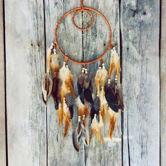 Atrapasueños de 8 pulgadas – doble círculo y equilibrio del espacio