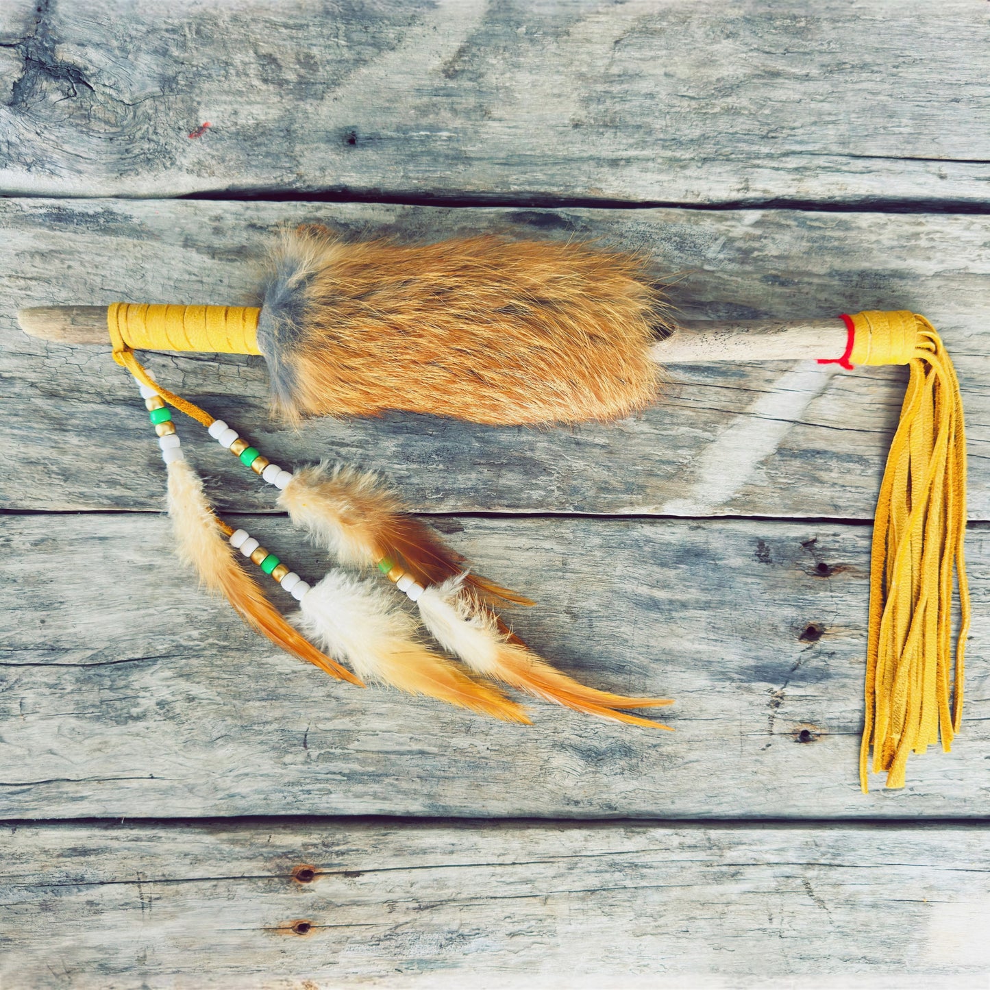 Bâton de parole autochtone – Esprit du renard – Parole juste et regard clair
