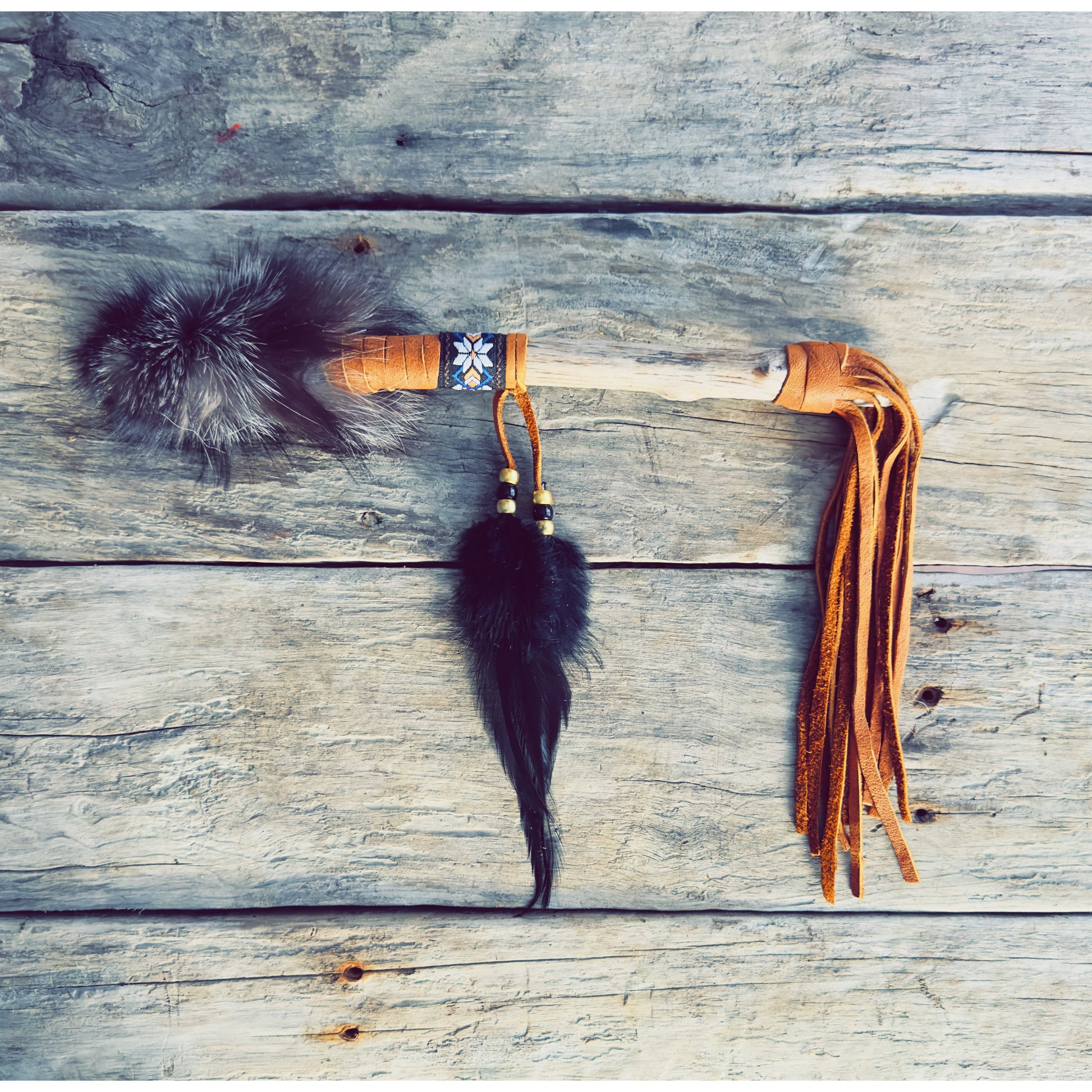 Sacred handmade talking piece for ceremonial use