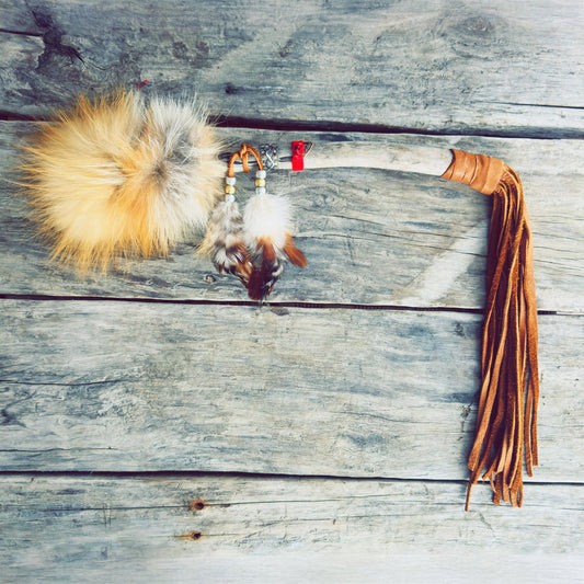 Indigenous talking piece symbolizing transmission and listening