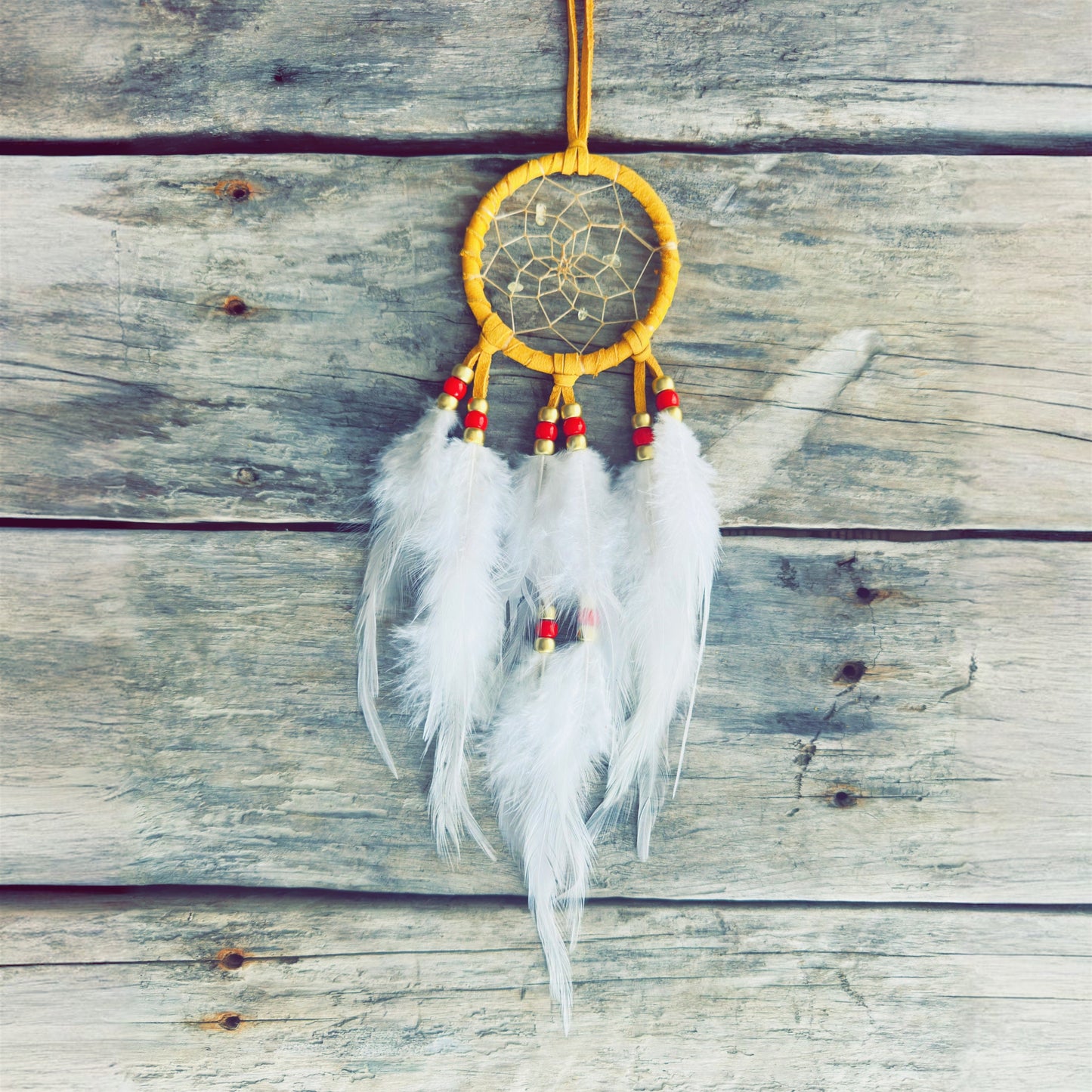Authentic handmade dreamcatcher inspired by Indigenous craftsmanship