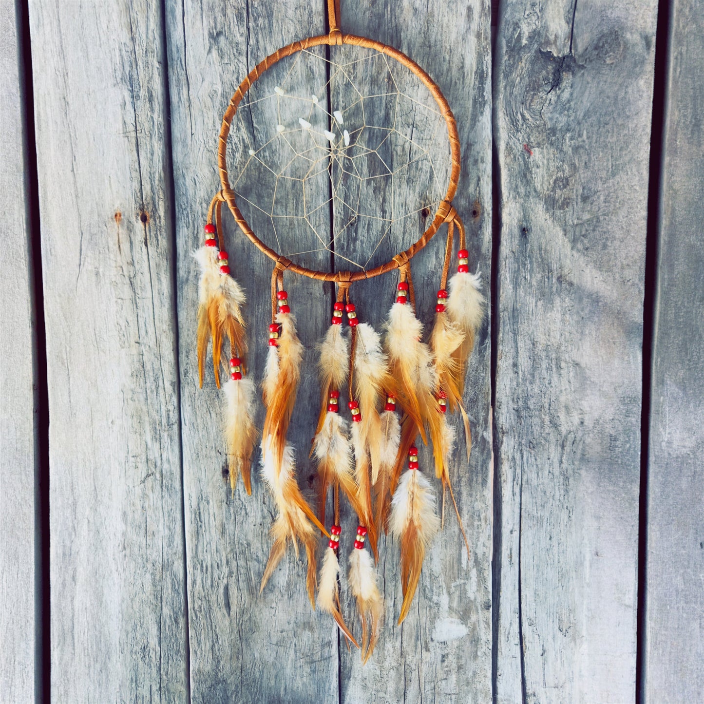 Natural bedroom dreamcatcher handmade decor