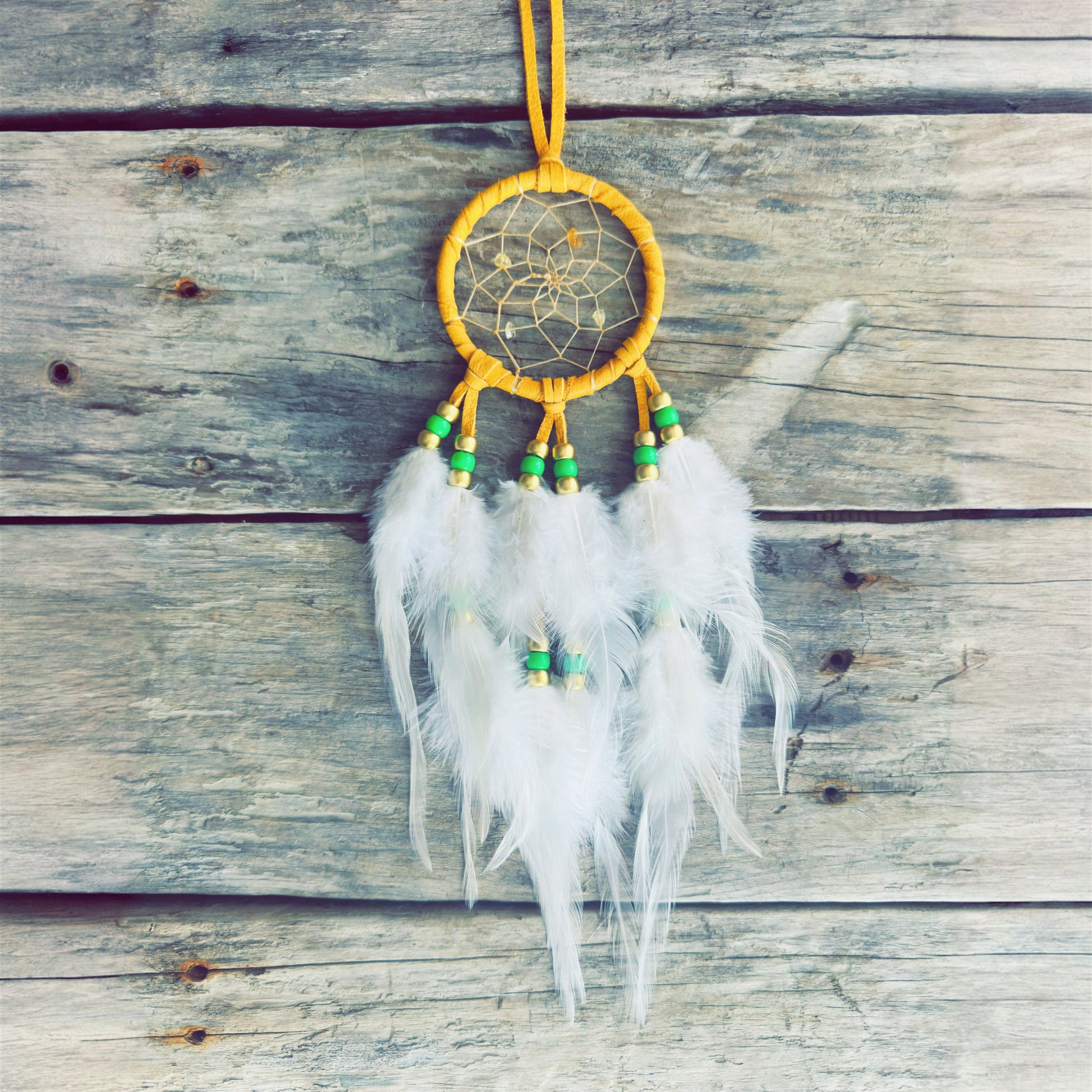 Traditional style Indigenous dreamcatcher crafted by an artisan