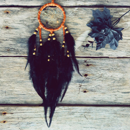 Capteur de rêves 3 pouces – esprit du corbeau et perception