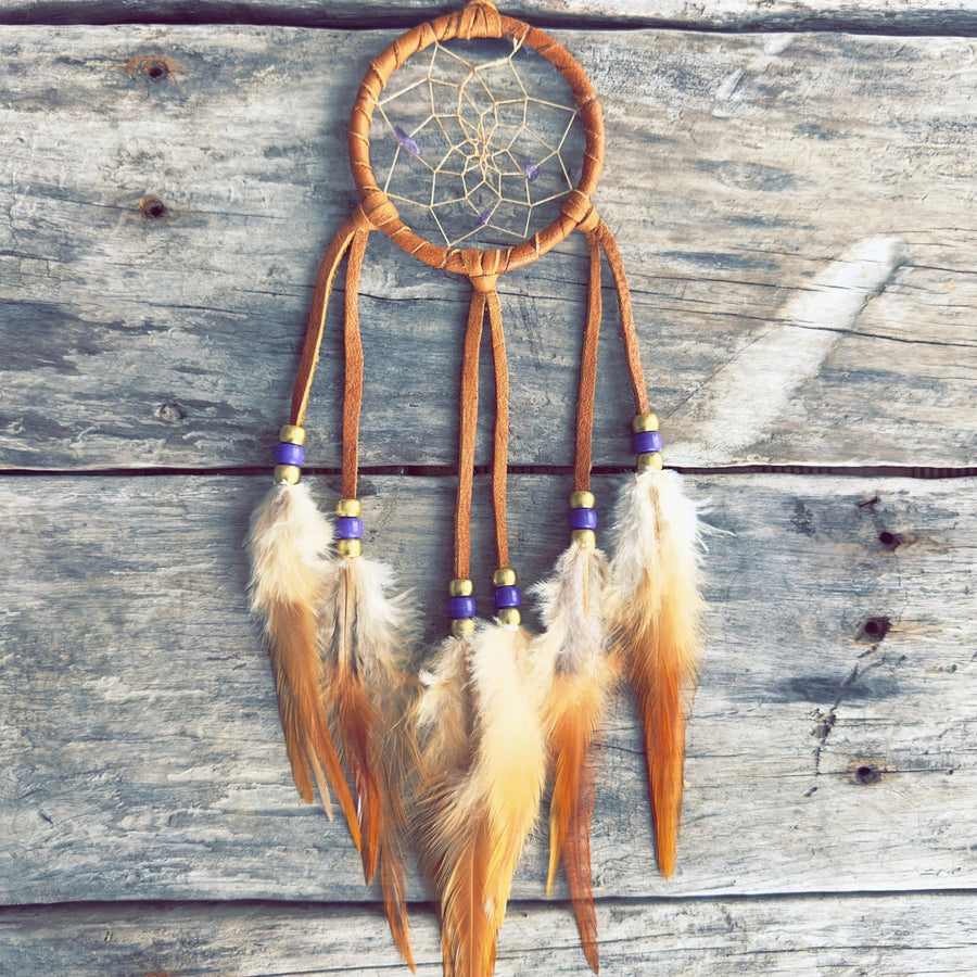 Dreamcatcher 3 inch moose hide sacred path spiritual