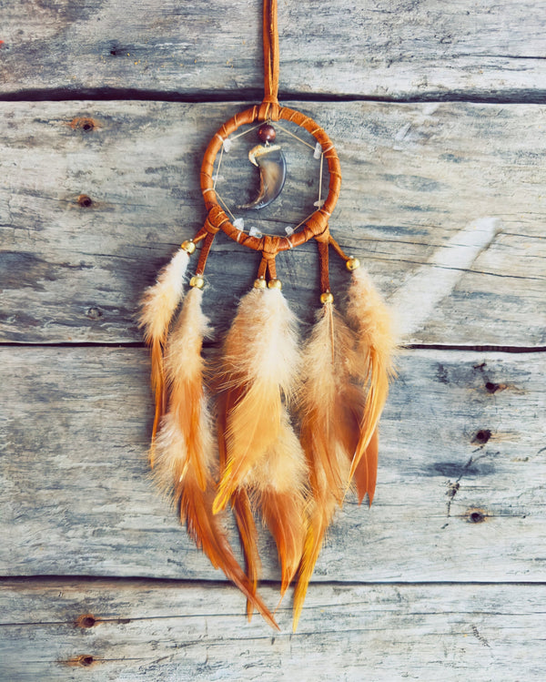 Bear claw quartz dreamcatcher Ilnu creation