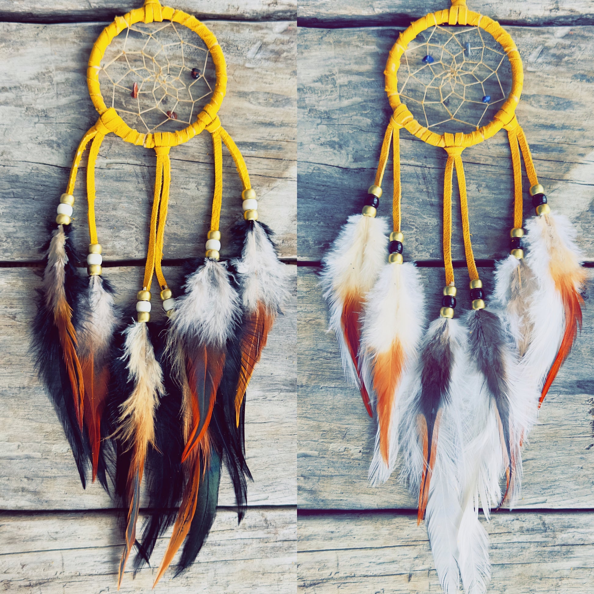 Indigenous dreamcatchers handcrafted from natural materials by Indigenous artisans