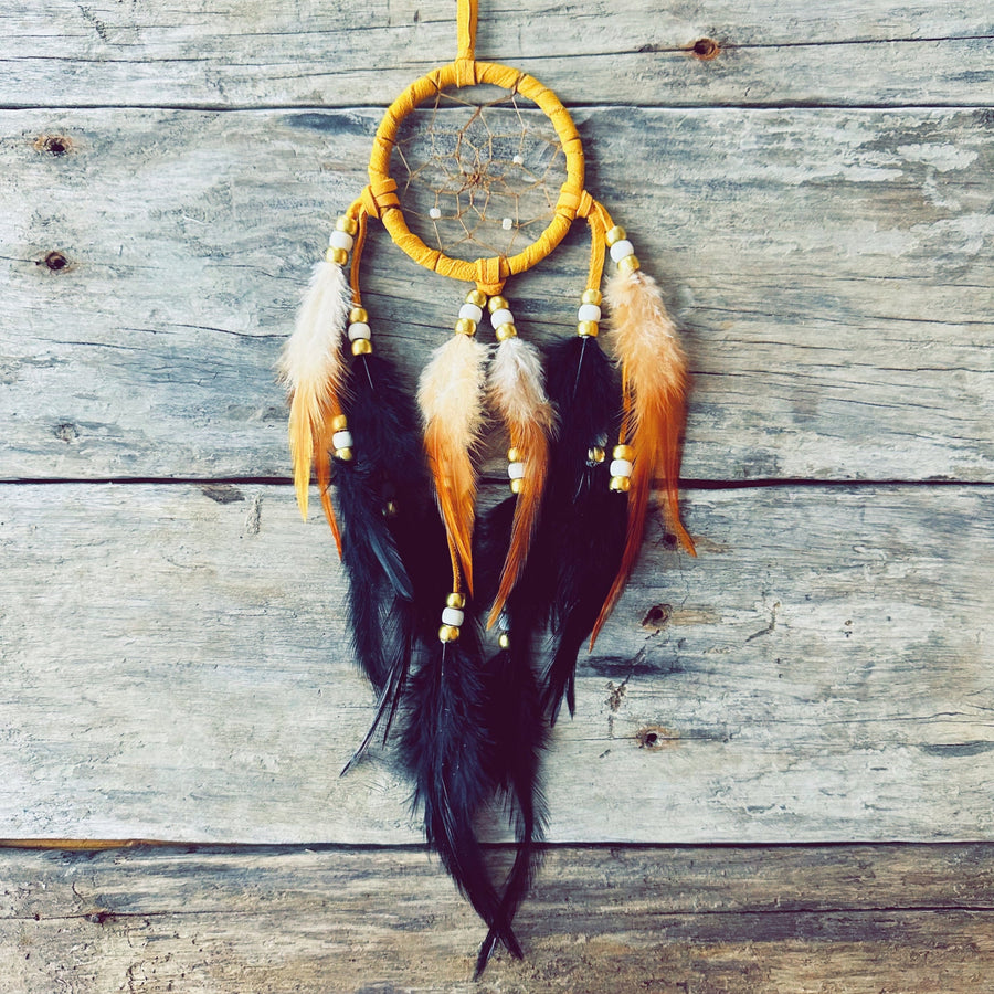 Traditional Indigenous dreamcatchers inspired by ancestral teachings