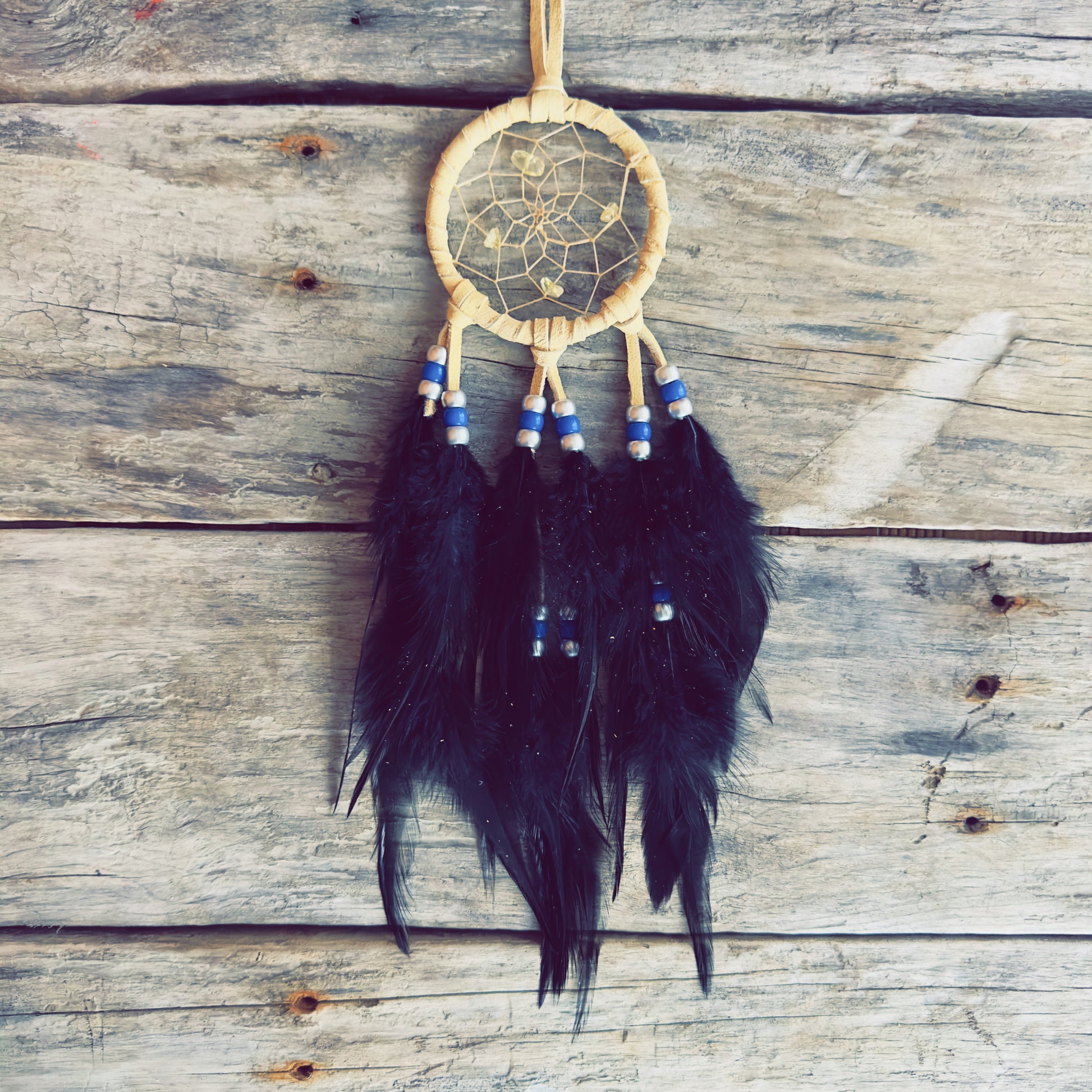 Traditional Indigenous dreamcatcher crafted by Native artisan