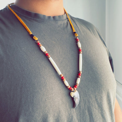 Spiritual bear claw necklace symbolizing strength and protection