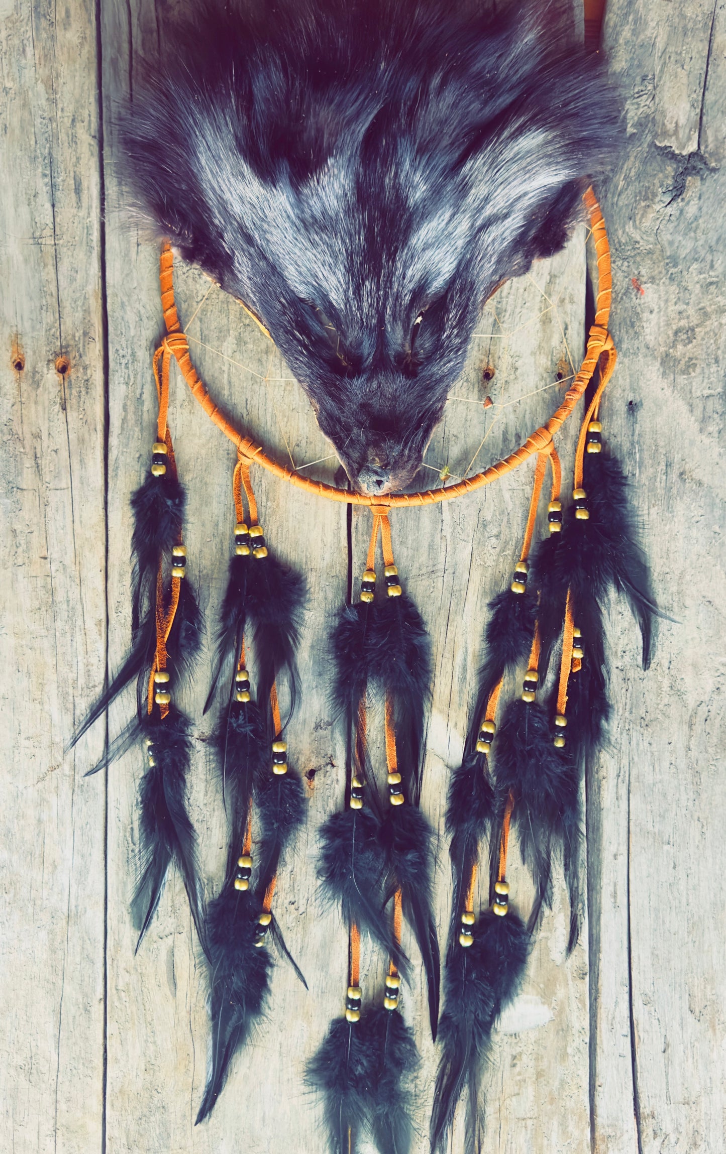 Le silence du renard argenté – œuvre artisanale unique