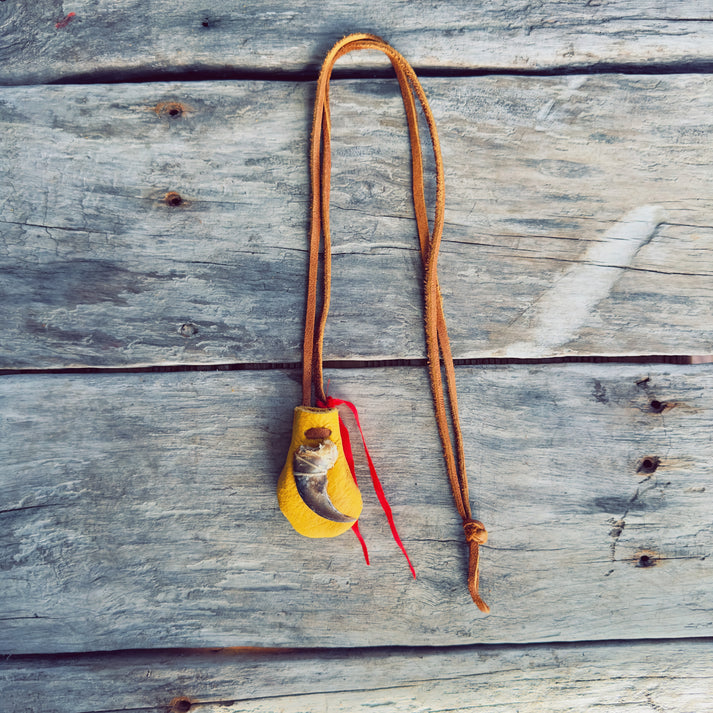 Sac de médecine premium fait à la main en cuir